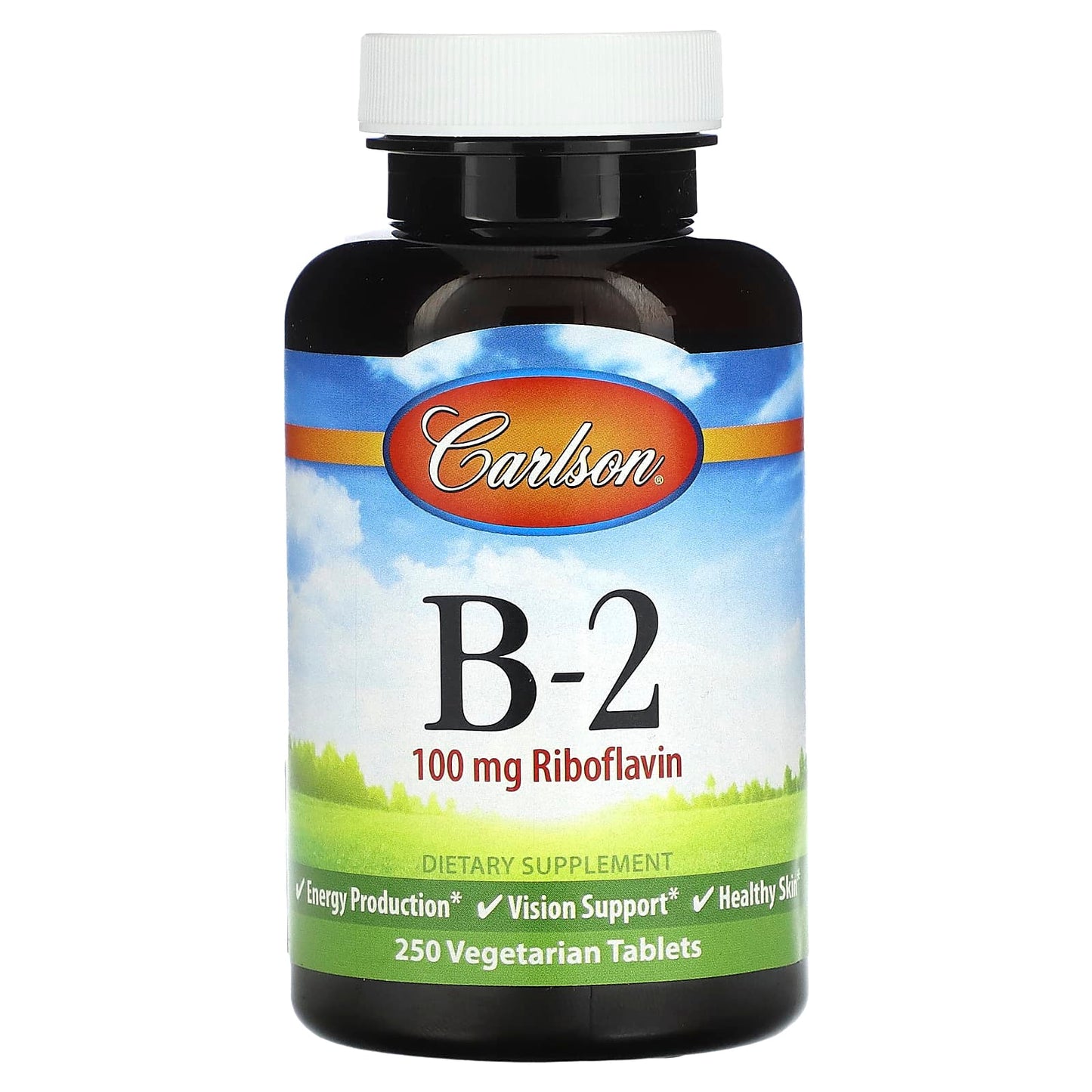 Carlson Labs, Vitamin B-2 100mg, 250 Tablets - 088395022128 | Hilife Vitamins