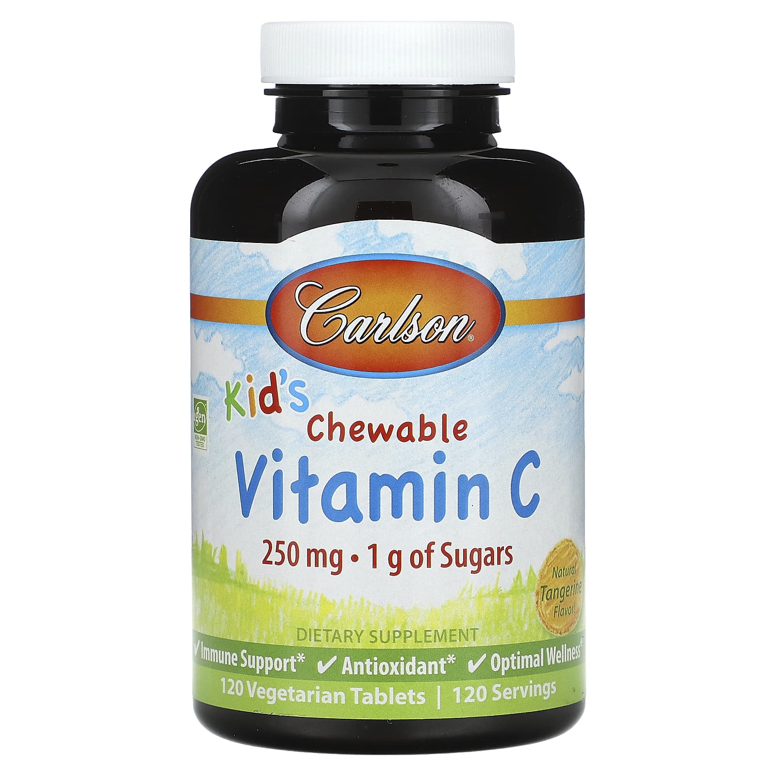 Carlson Labs, Scooter Rabbit C 250mg, 1 Bottle UPC 088395031014 | HiLife Vitamins