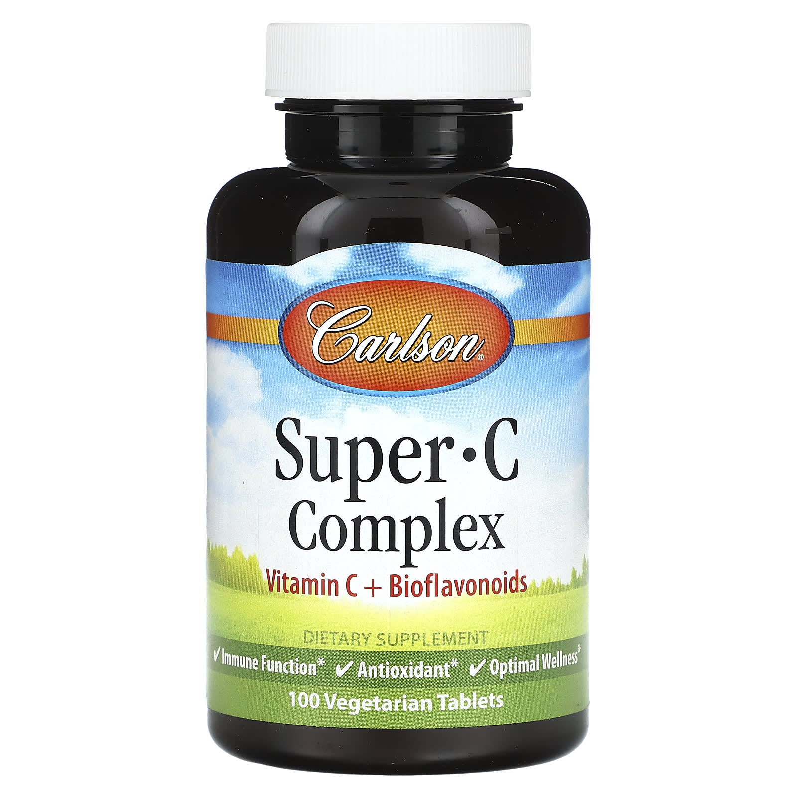 Carlson Labs, Super-C-Complex, 100 Tablets UPC 088395032516 | HiLife Vitamins