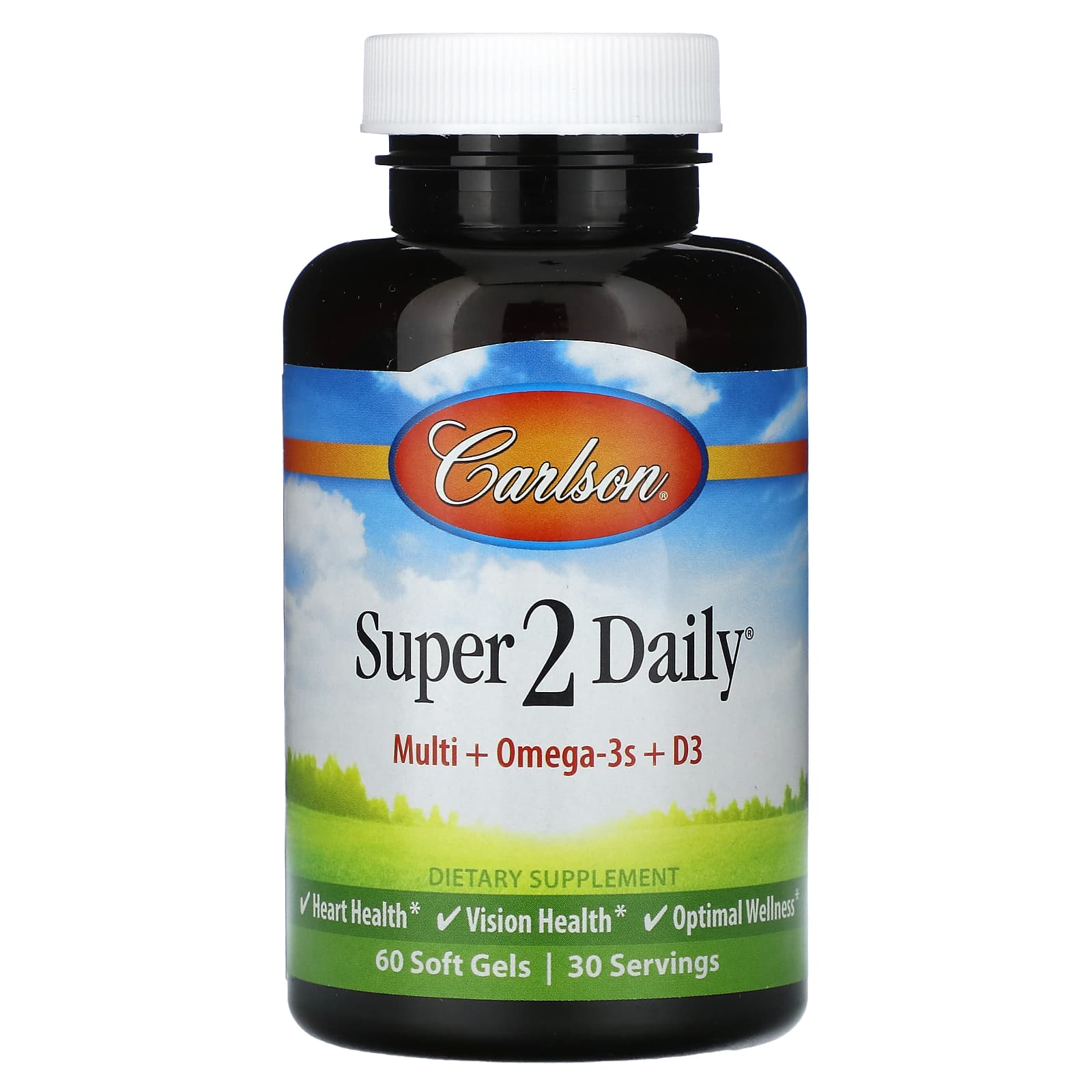 Carlson Labs, Super 2 Daily, 60 Softgels - 088395040504 | Hilife Vitamins