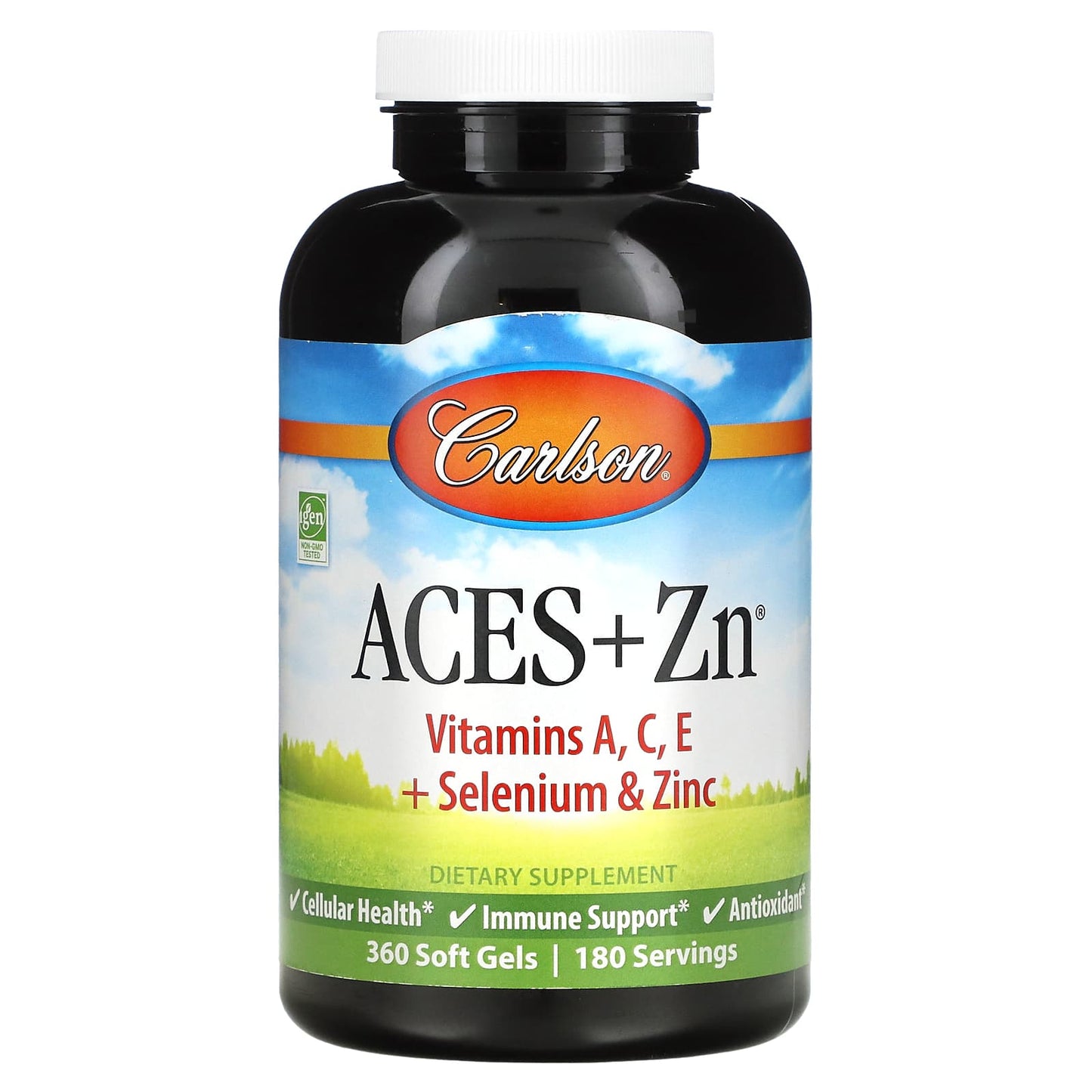 Carlson Labs, ACES + Zn, 360 Softgels UPC 088395044243 | HiLife Vitamins