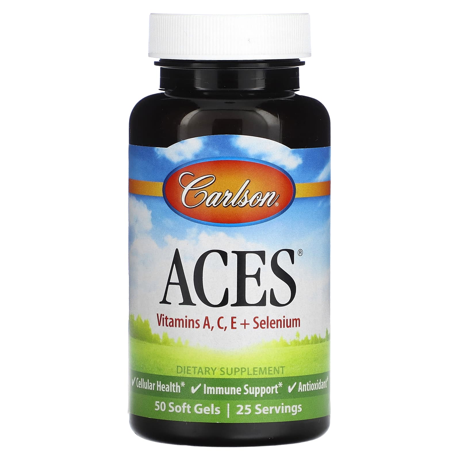 Carlson Labs, Aces, 50 Softgels UPC 088395044304 | HiLife Vitamins