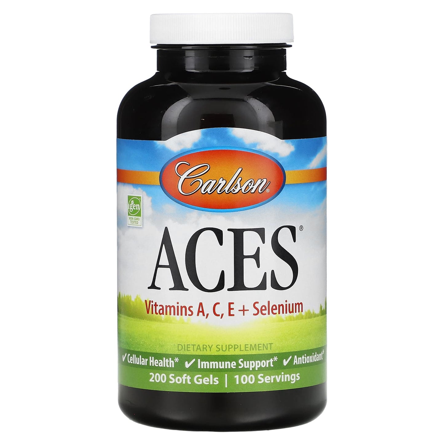 Carlson Labs, Aces, 200 Softgels UPC 088395044328 | HiLife Vitamins