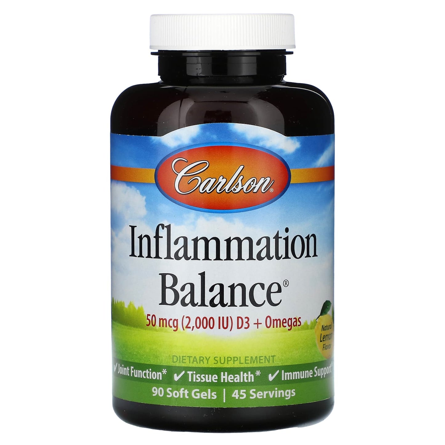 Carlson Labs, Inflammation Balance, 90 Softgels UPC 088395045318 | HiLife Vitamins