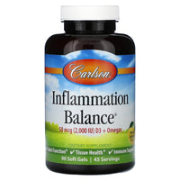 Carlson Labs, Inflammation Balance, 90 Softgels UPC 088395045318 | HiLife Vitamins