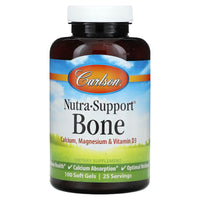Carlson Labs, Nutra Support Bone, 100 Softgels UPC 088395046117 | HiLife Vitamins