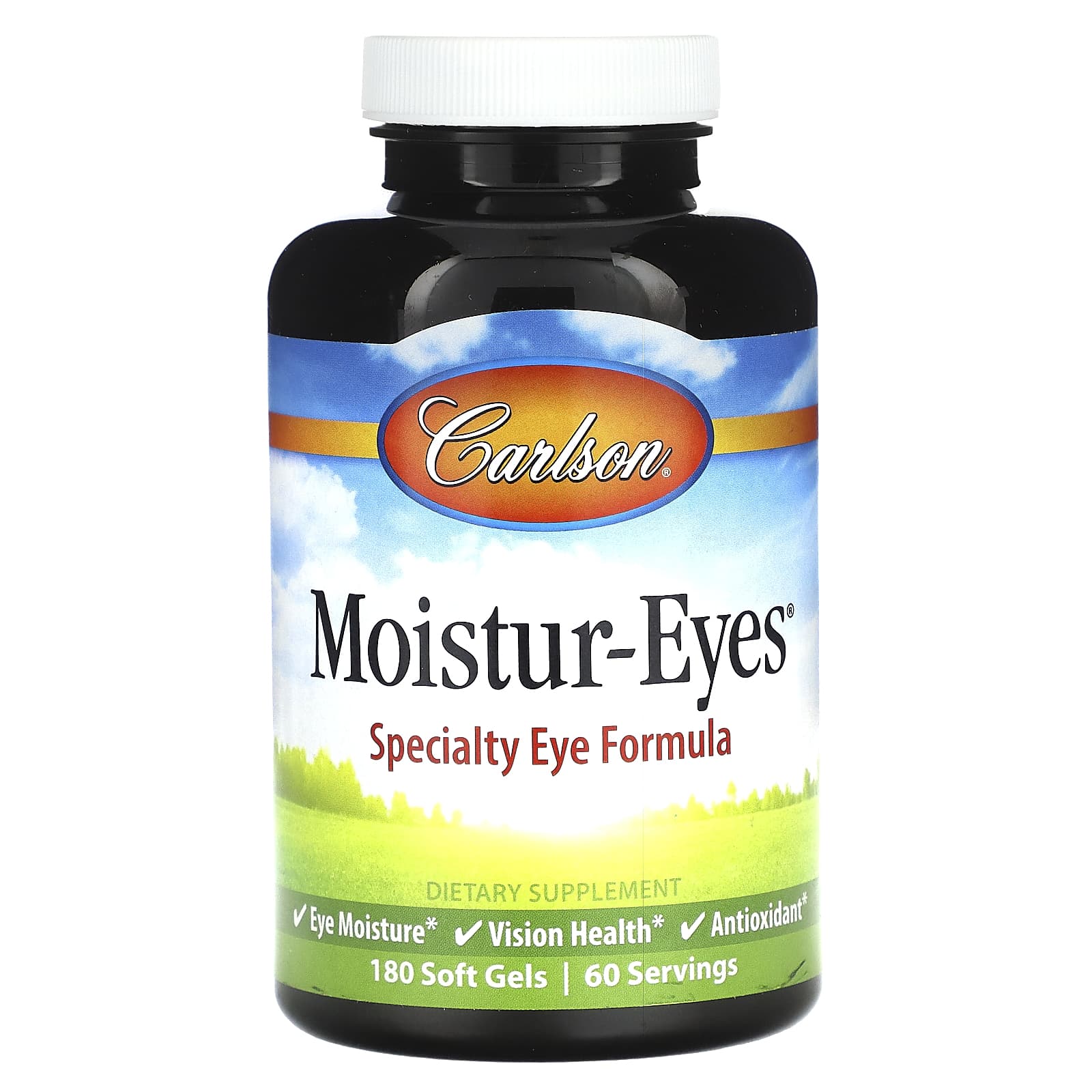 Carlson Labs, Moistur-Eyes, 180 Softgels UPC 088395048227 | HiLife Vitamins