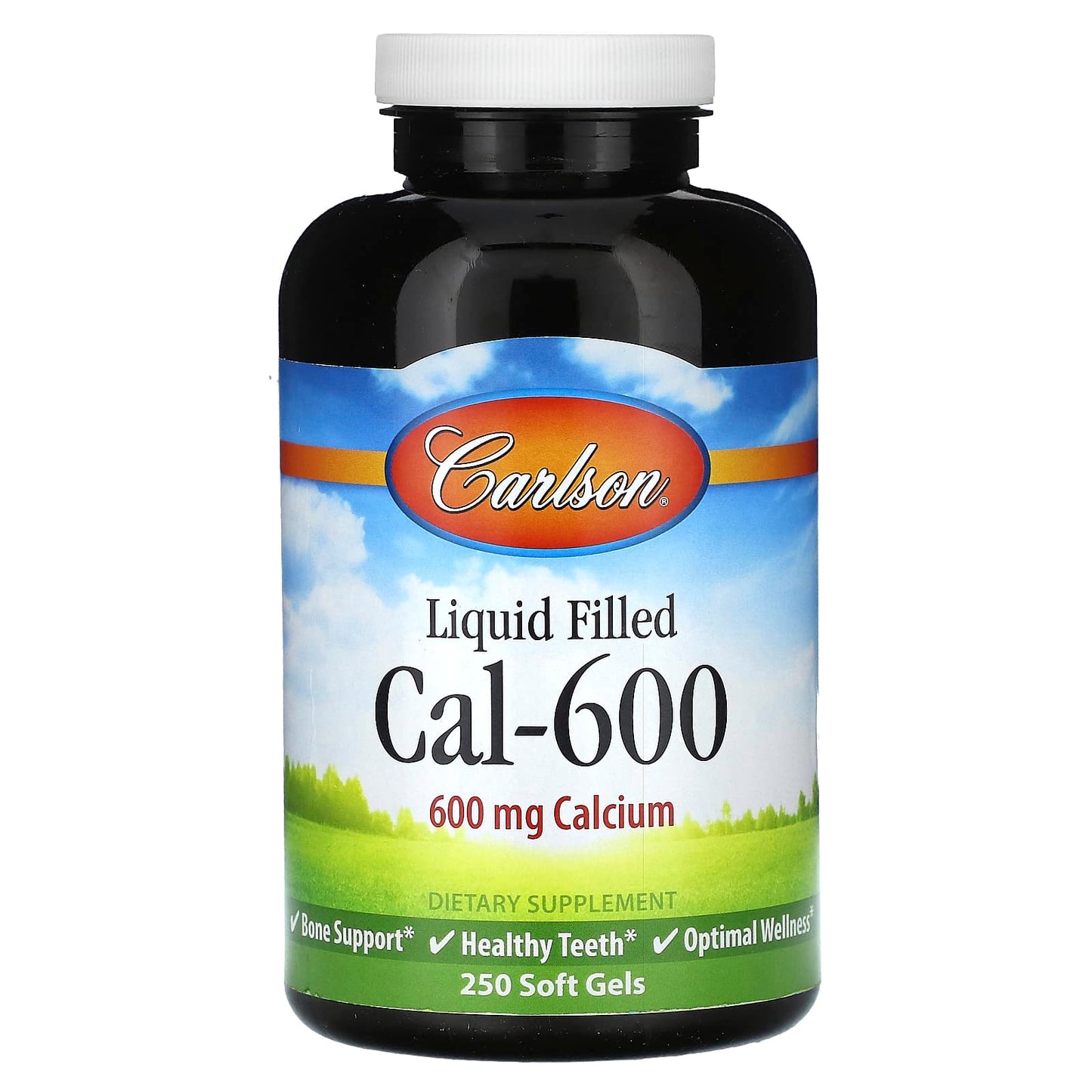 Carlson Labs, Liq Cal-600, 250 Softgels UPC 088395051524 | HiLife Vitamins
