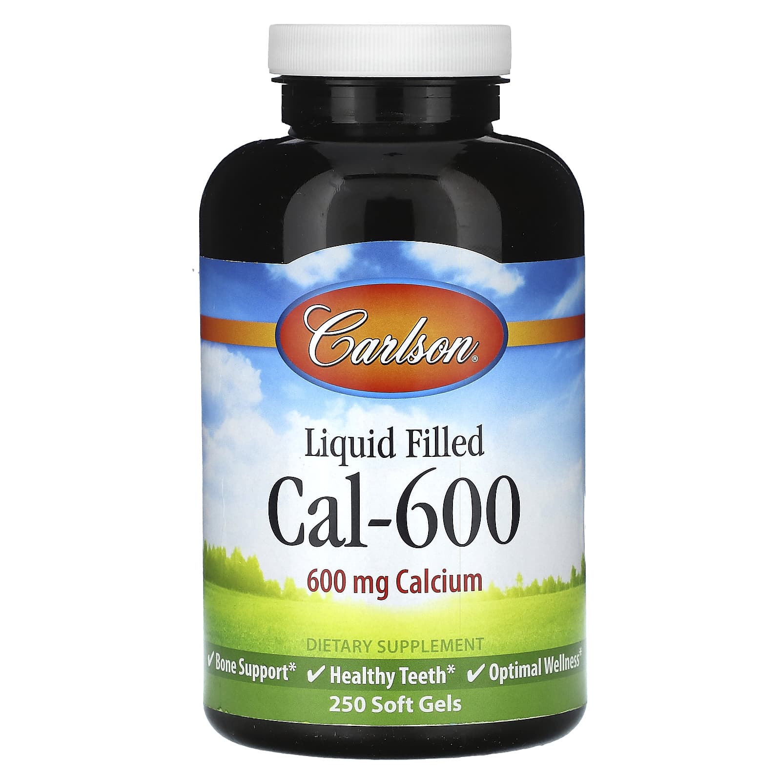 Carlson Labs, Liq Cal-600, 250 Softgels UPC 088395051524 | HiLife Vitamins