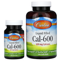 Carlson Labs, Liq Cal-600, 130 Softgels UPC 088395051548 | HiLife Vitamins