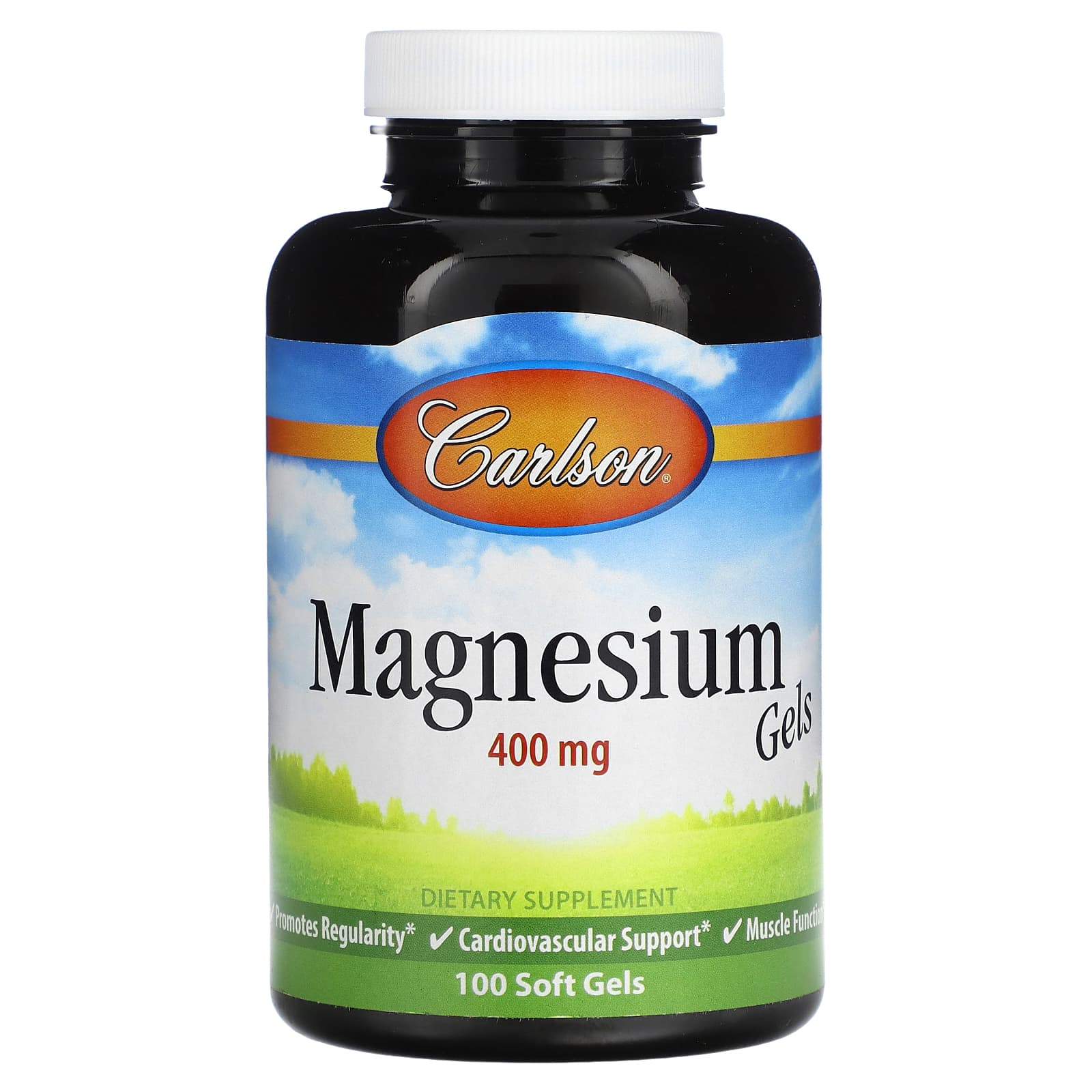 Carlson Labs, Magnesium 400 mg, 100 Softgels UPC 088395052019 | HiLife Vitamins