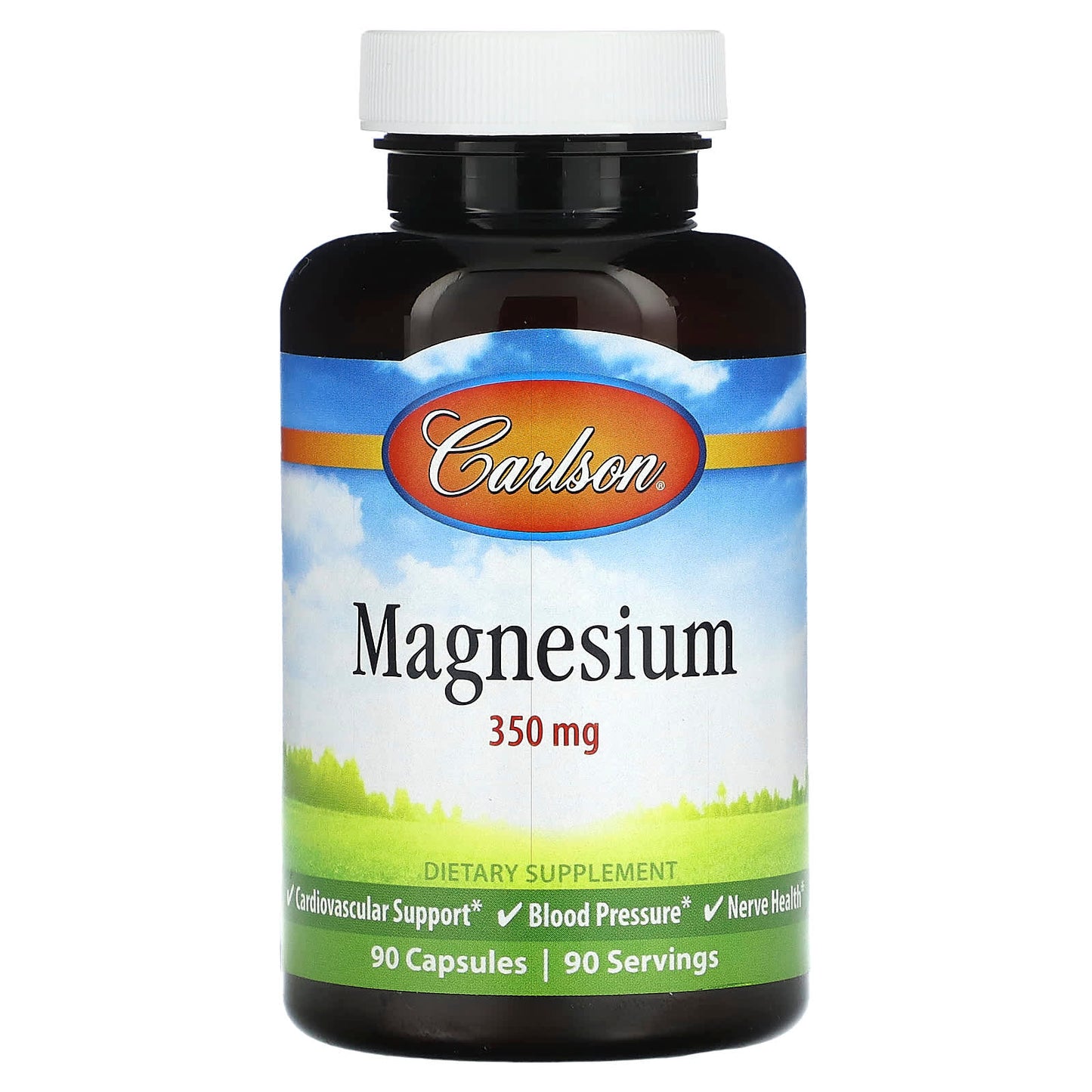 Carlson Labs, Magnesium, 90 Capsules UPC 088395052217 | HiLife Vitamins