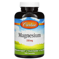 Carlson Labs, Magnesium, 180 Capsules UPC 088395052224 | HiLife Vitamins