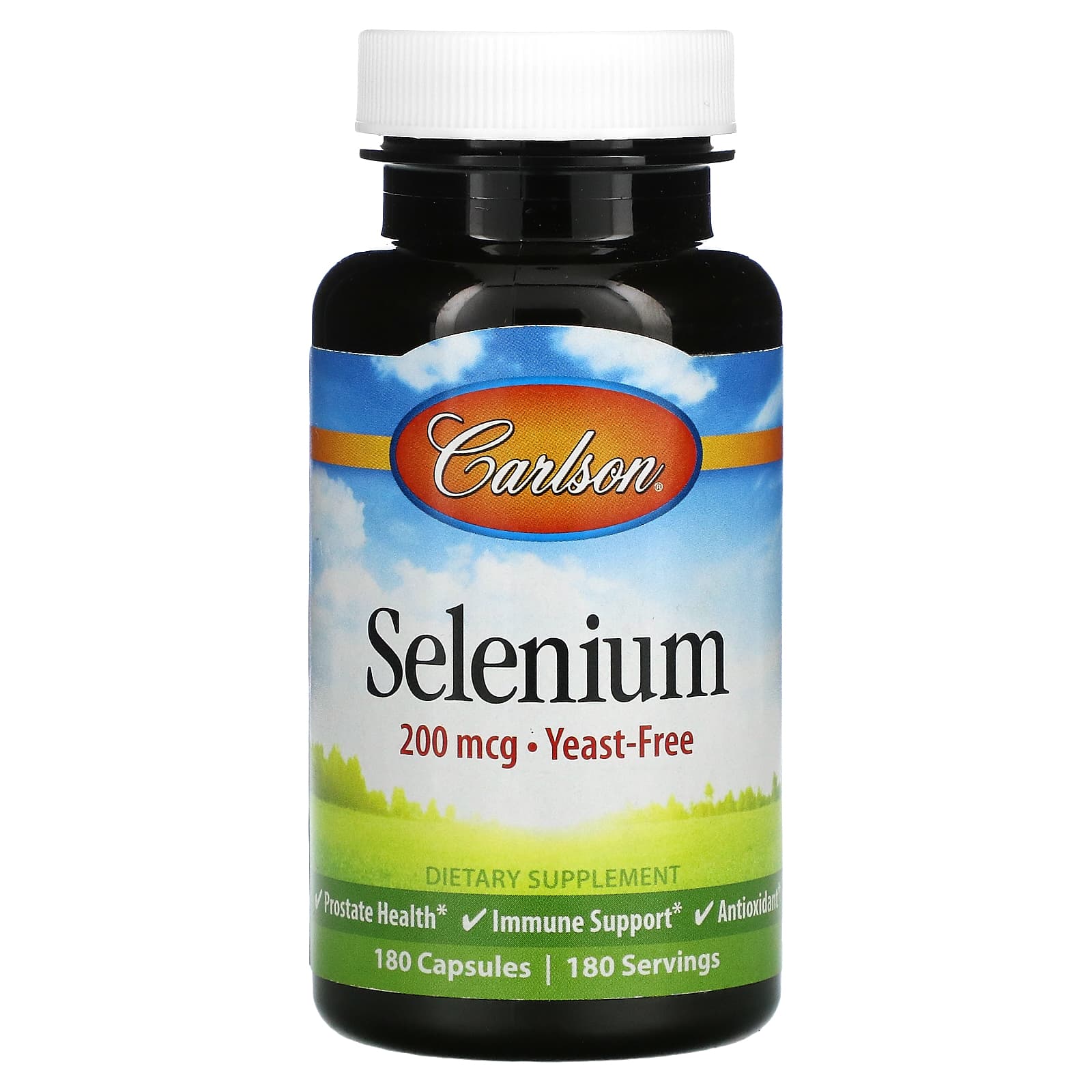 Carlson Labs, Selenium Yeast-Free 200 mcg, 180 Capsules UPC 088395052828 | HiLife Vitamins