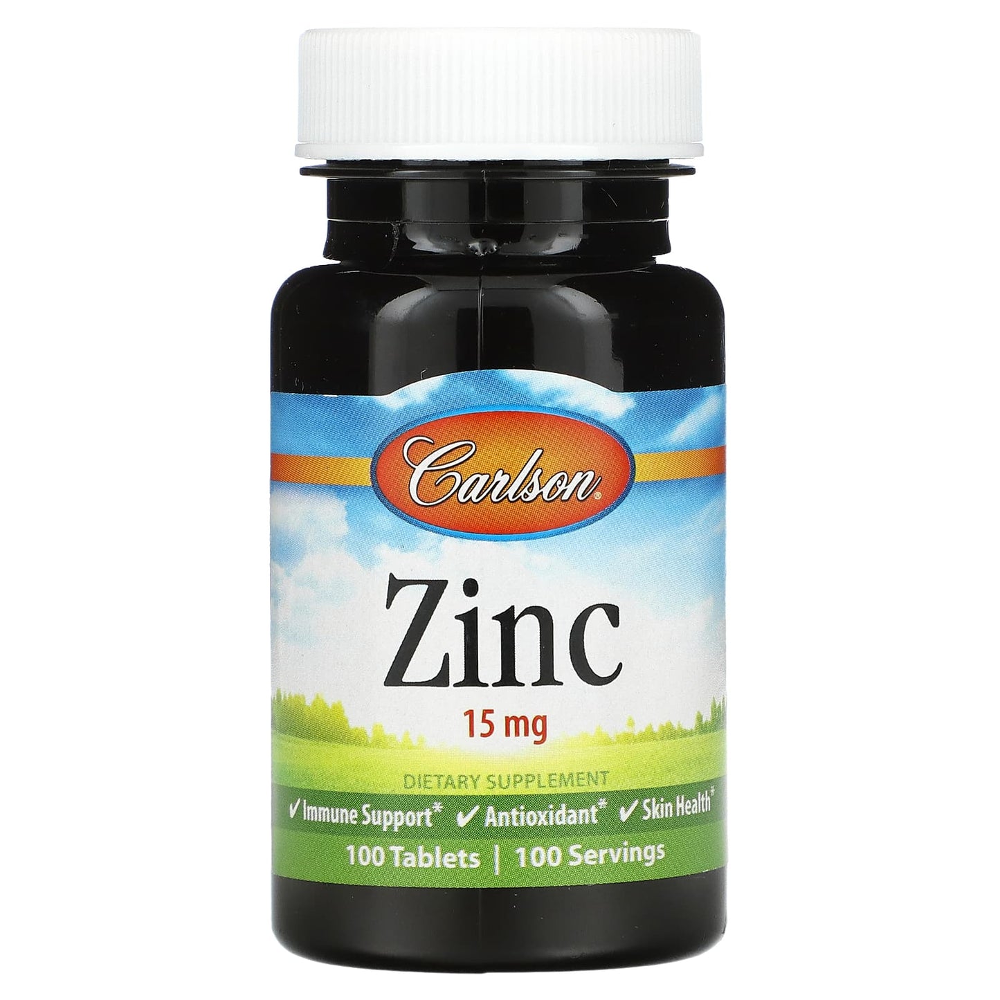 Carlson Labs, Zinc 15 mg, 100 Tablets UPC 088395053115 | HiLife Vitamins