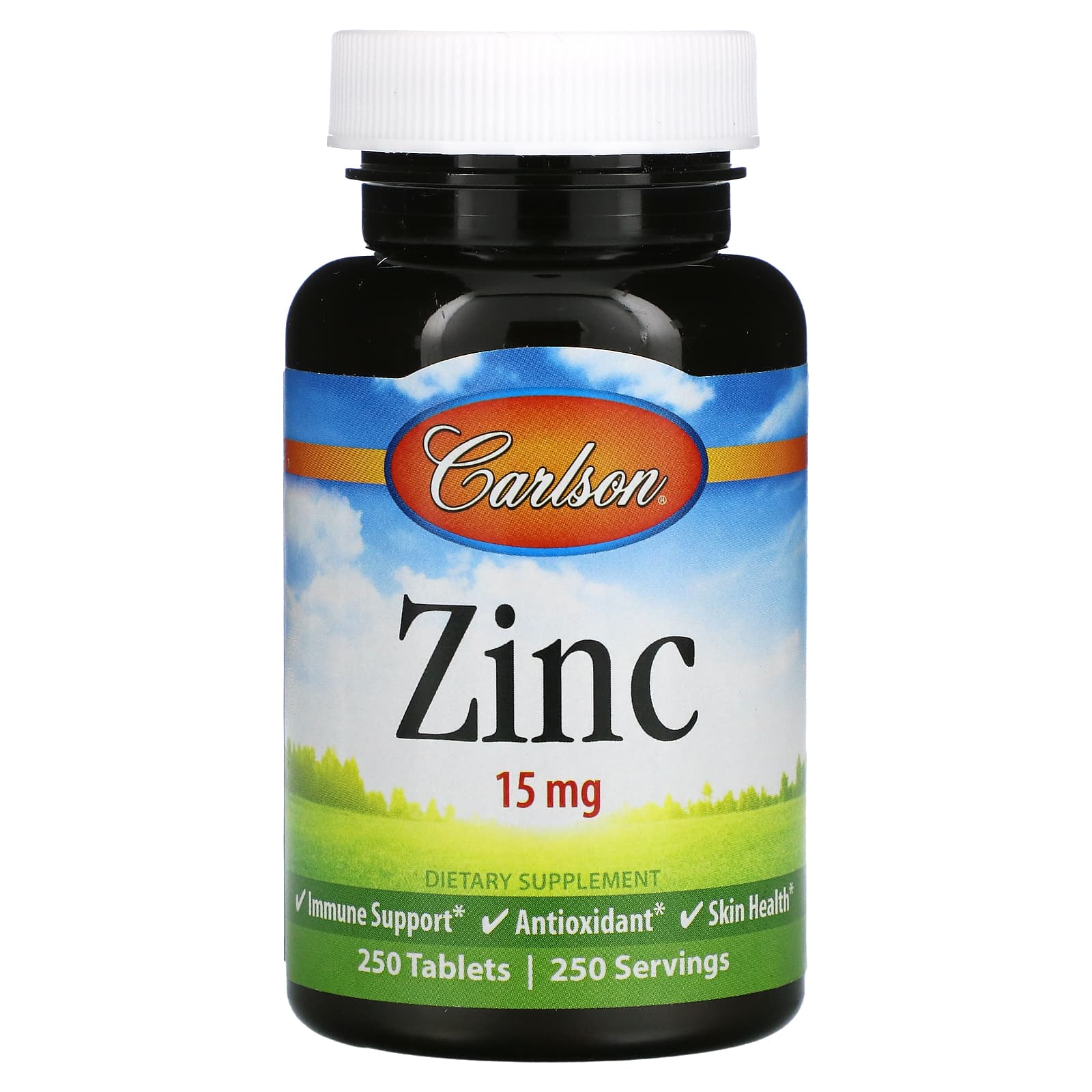 Carlson Labs, Zinc 15mg, 250 Tablets UPC 088395053122 | HiLife Vitamins