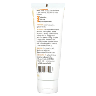 Carlson Labs, ADE Cream Fragrance-free, 4 Oz UPC 088395053306 | HiLife Vitamins