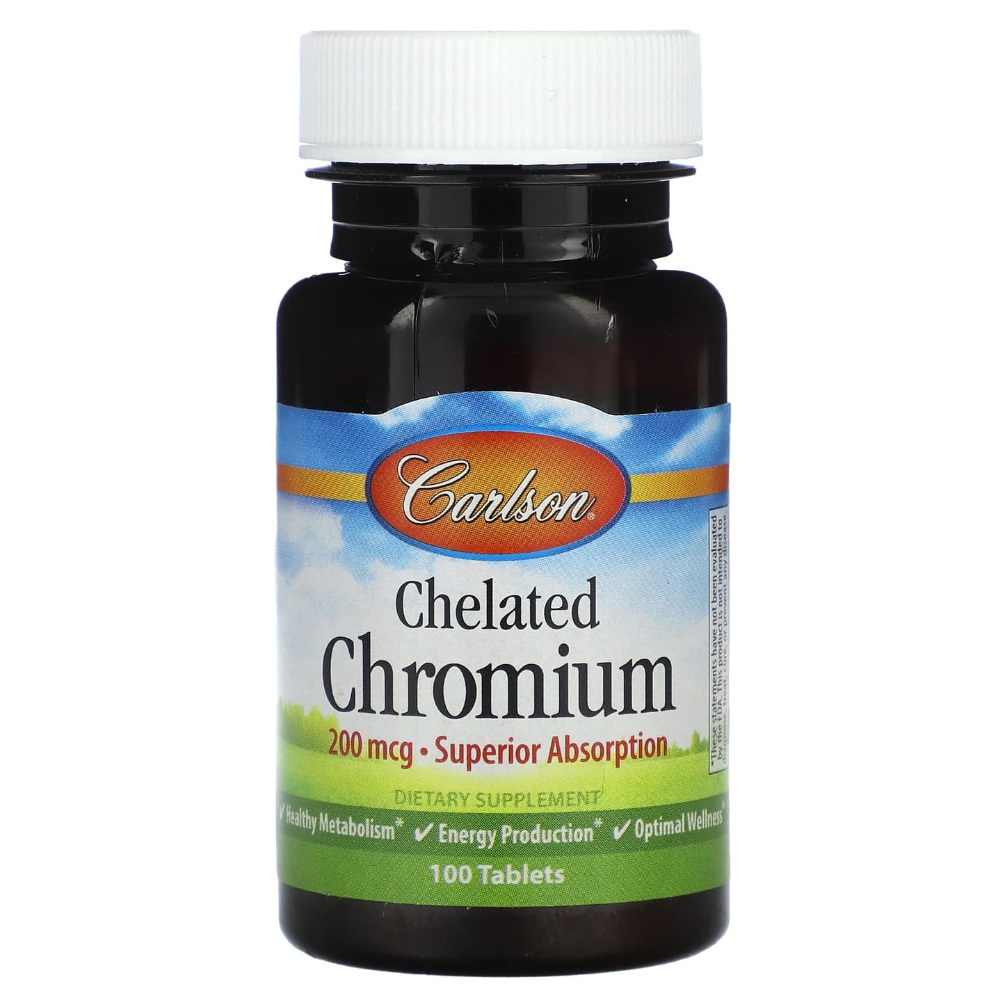 Carlson Labs, Chromium 200 mcg, 100 Tablets - 088395055119 | Hilife Vitamins