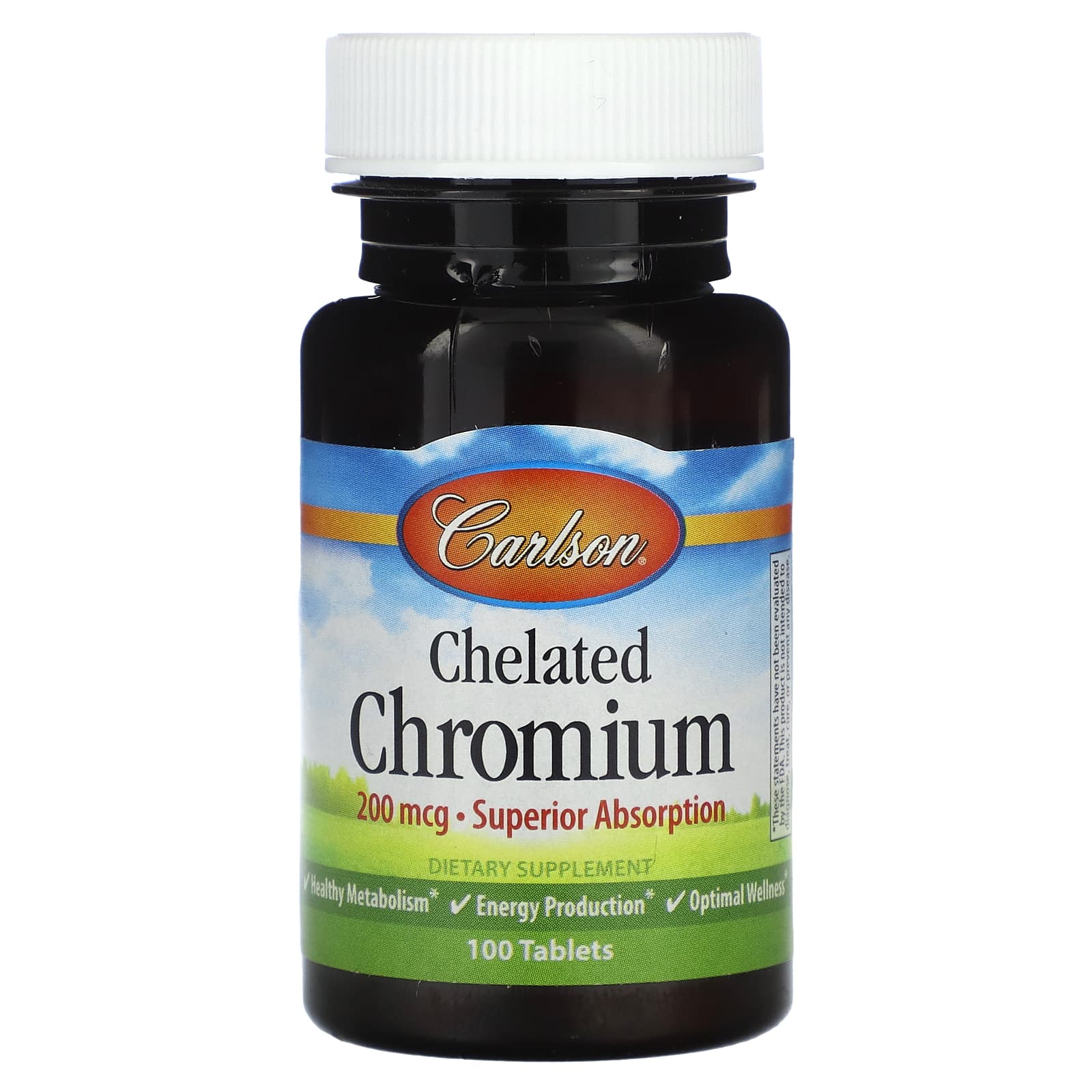 Carlson Labs, Chromium 200 mcg, 100 Tablets - 088395055119 | Hilife Vitamins