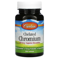 Carlson Labs, Chromium 200 mcg, 300 Tablets UPC 088395055133 | HiLife Vitamins