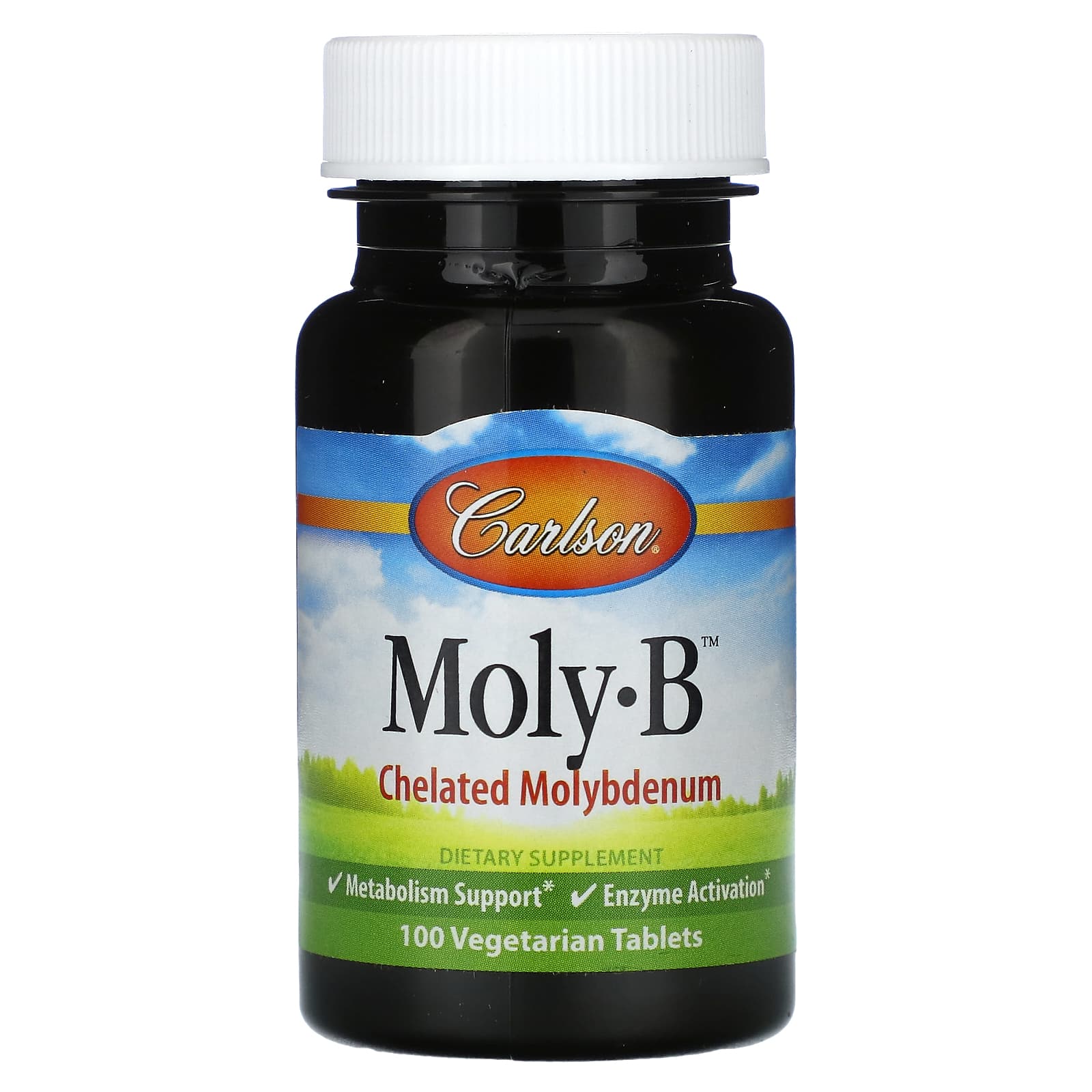 Carlson Labs, Moly-B 500mcg, 100 Tablets UPC 088395056413 | HiLife Vitamins