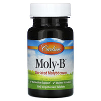 Carlson Labs, Moly-B 500mcg, 100 Tablets UPC 088395056413 | HiLife Vitamins