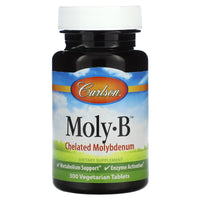 Carlson Labs, Moly-B 500mcg, 300 Tablets UPC 088395056437 | HiLife Vitamins