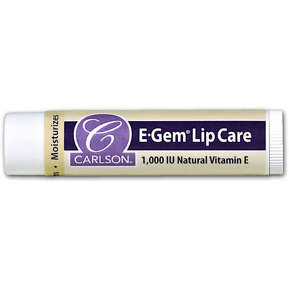 Carlson Labs, E-Gem Lip Care, 1 Tube - 088395059100 | Hilife Vitamins