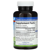 Carlson Labs, L-Arginine, 90 Capsules UPC 088395067310 | HiLife Vitamins