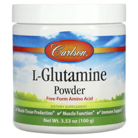 Carlson Labs, L-Glutamine Pwd, 100 Bottle UPC 088395068256 | HiLife Vitamins