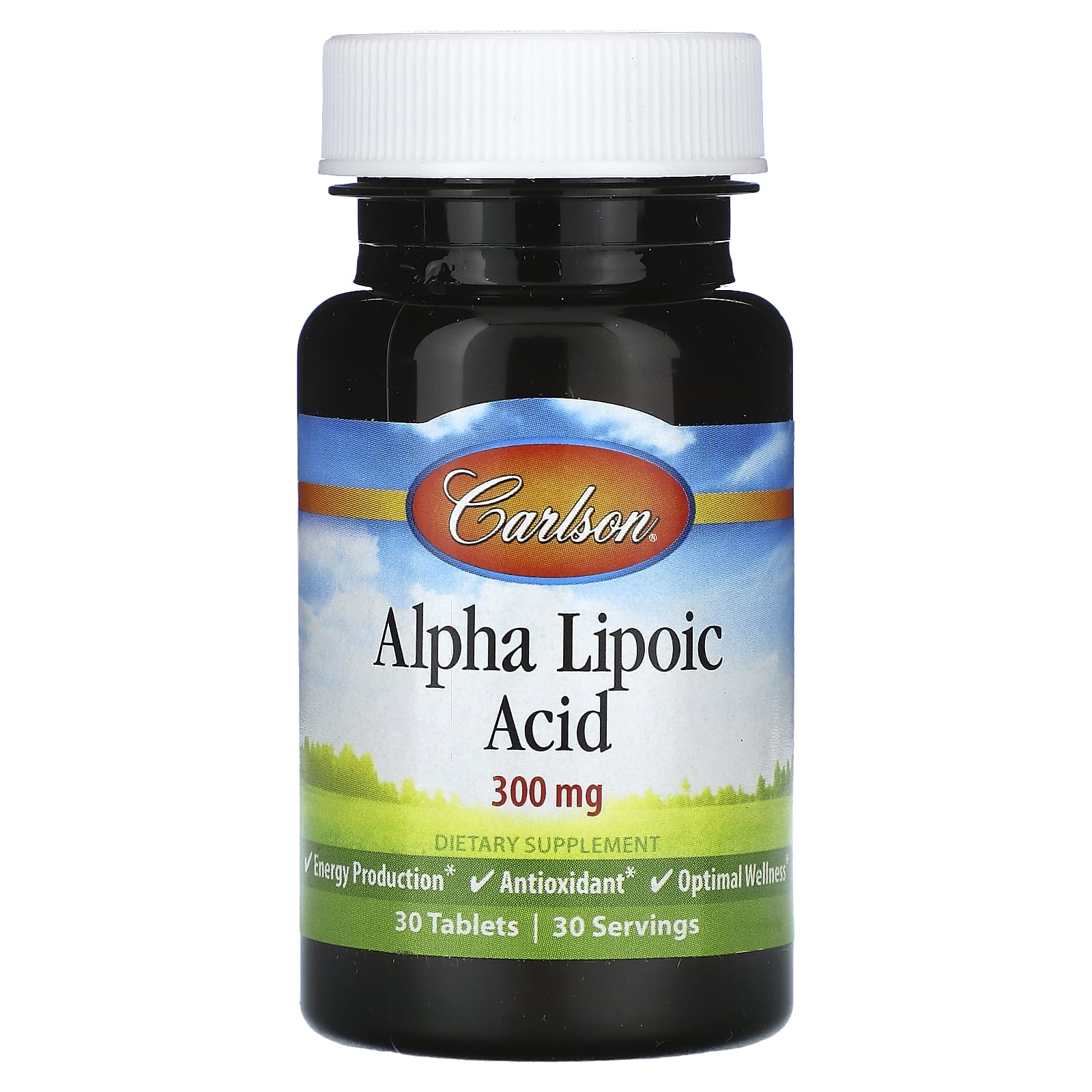 Carlson Labs, Alpha Lipoic 300mg, 30 Tablets UPC 088395080708 | HiLife Vitamins