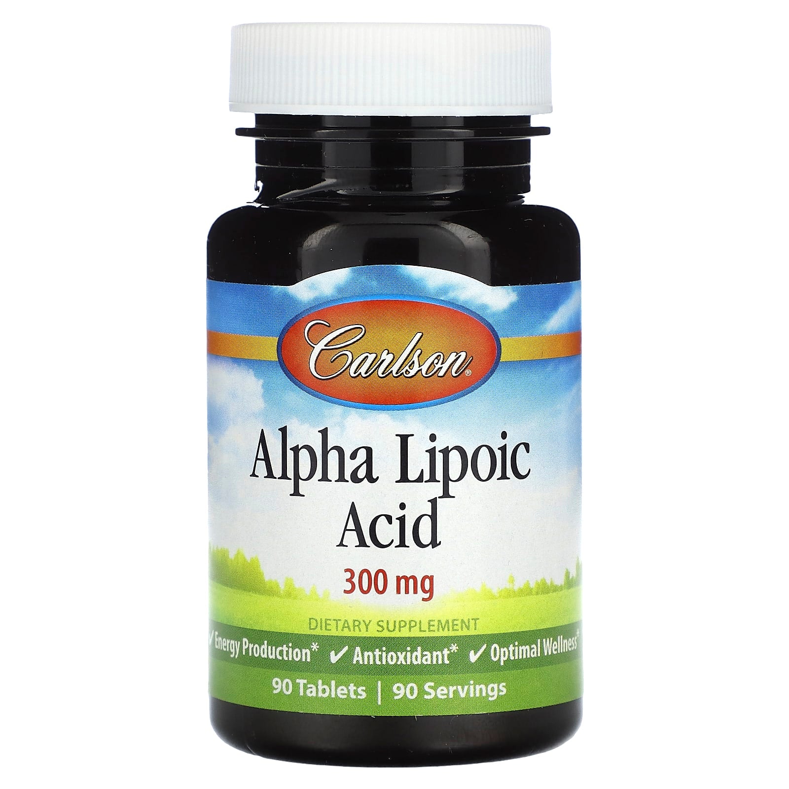 Carlson Labs, Alpha Lipoic 300mg, 90 Tablets UPC 088395080715 | HiLife Vitamins