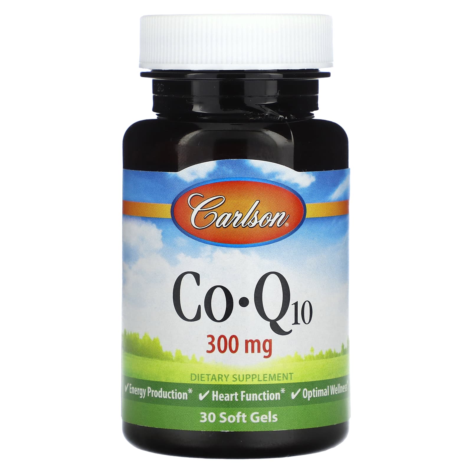 Carlson Labs, Co-Q-10 300mg, 30 Softgels UPC 088395082603 | HiLife Vitamins