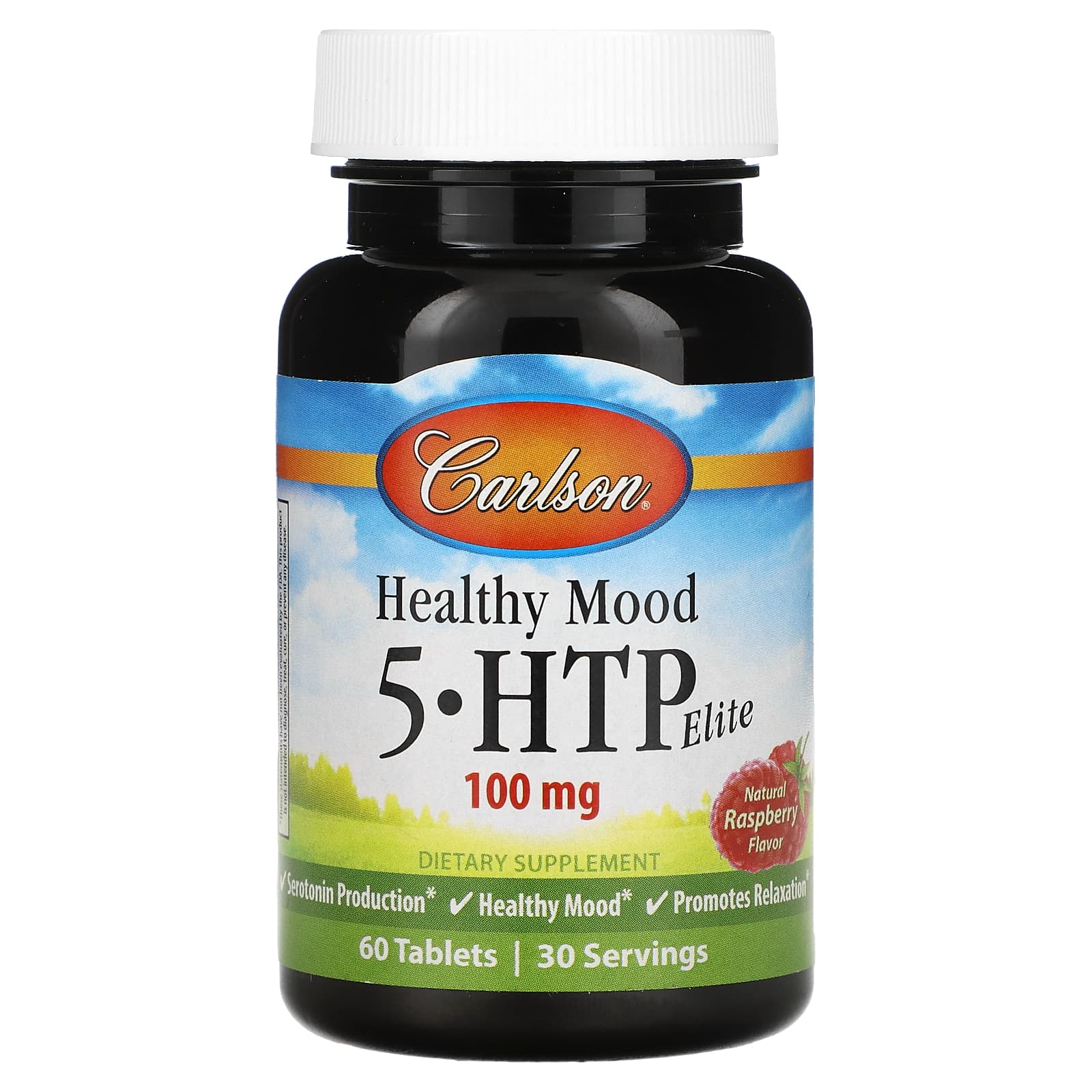 Carlson Labs, Healthy Mood 5-HTP Elite, 60 Tablets UPC 088395085505 | HiLife Vitamins
