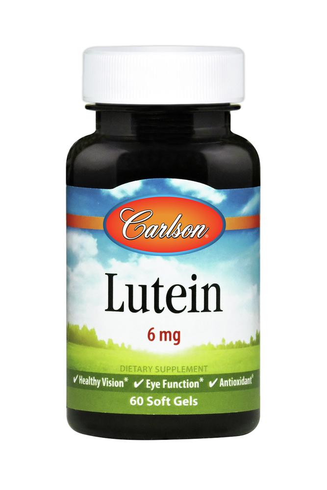 Carlson Labs, Lutein 6mg, 60 Softgels - 088395086502 | Hilife Vitamins