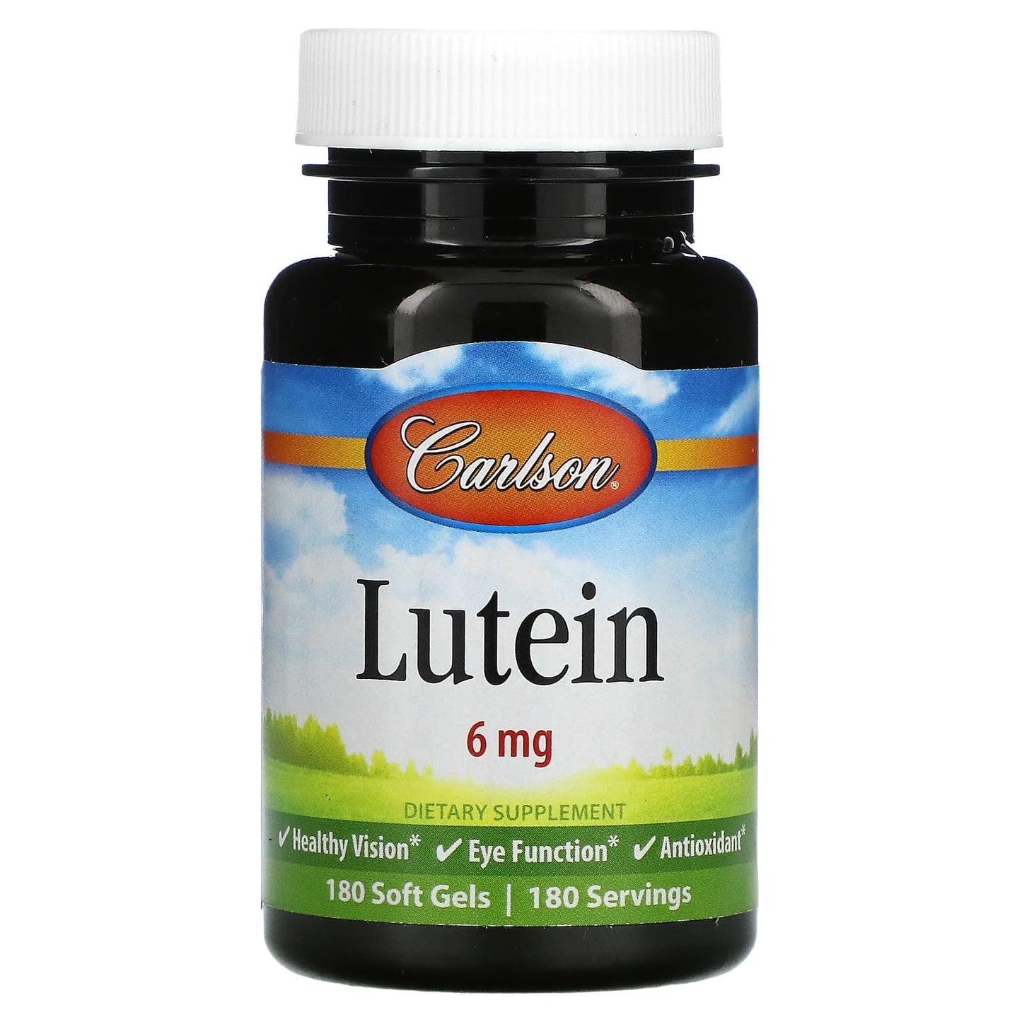 Carlson Labs, Lutein 6 mg, 180 Softgels UPC 088395086526 | HiLife Vitamins