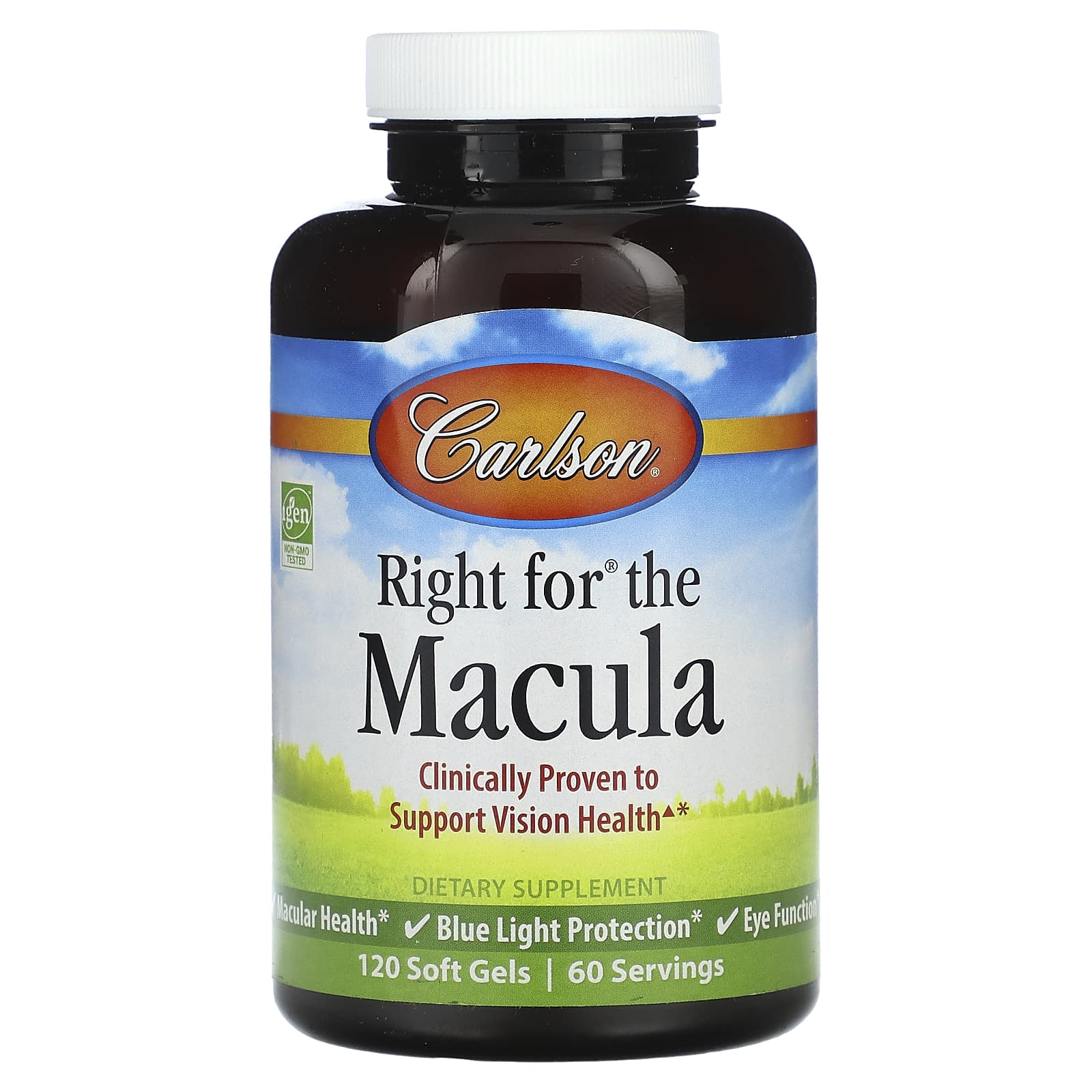 Carlson Labs, Right for The Macula, 120 Softgels UPC 088395086816 | HiLife Vitamins
