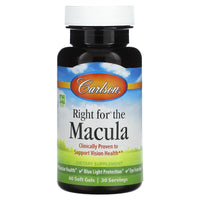 Carlson Labs, Right for The Macula, 60 Softgels UPC 088395086861 | HiLife Vitamins