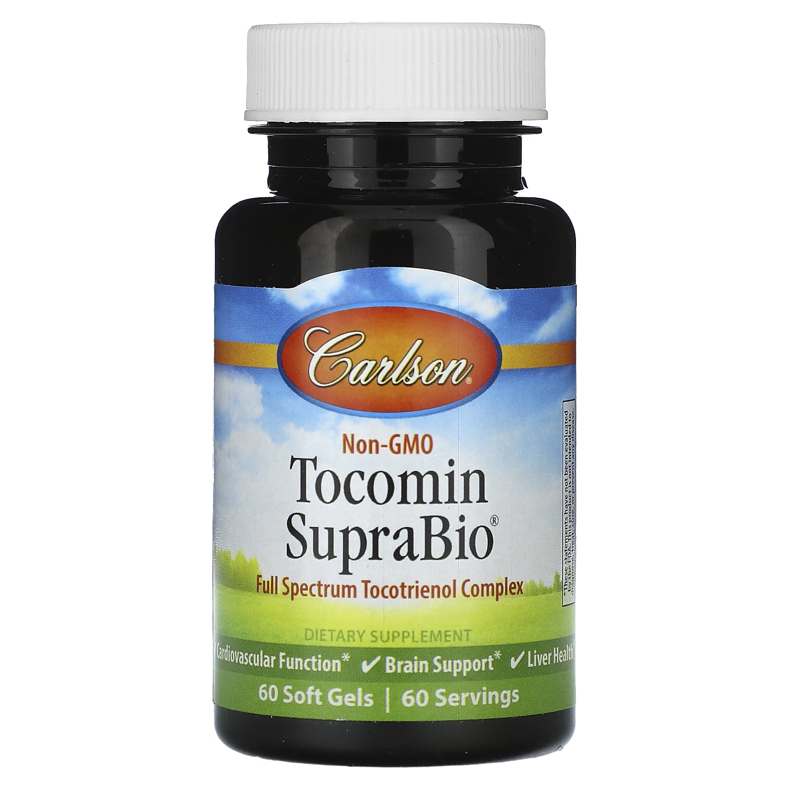 Carlson Labs, Tocomin SupraBio, 60 Softgels UPC 088395087103 | HiLife Vitamins