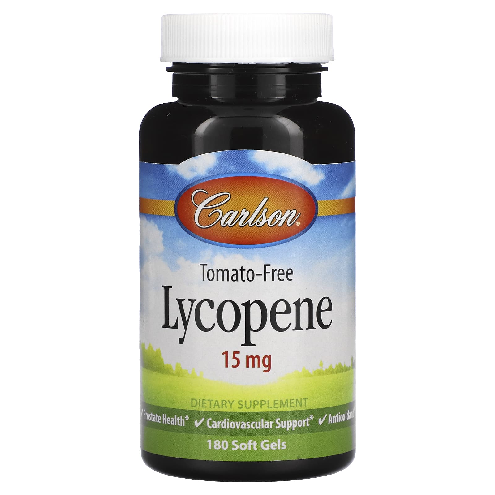 Carlson Labs, Lycopene 15 mg, 180 Softgels UPC 088395087127 | HiLife Vitamins