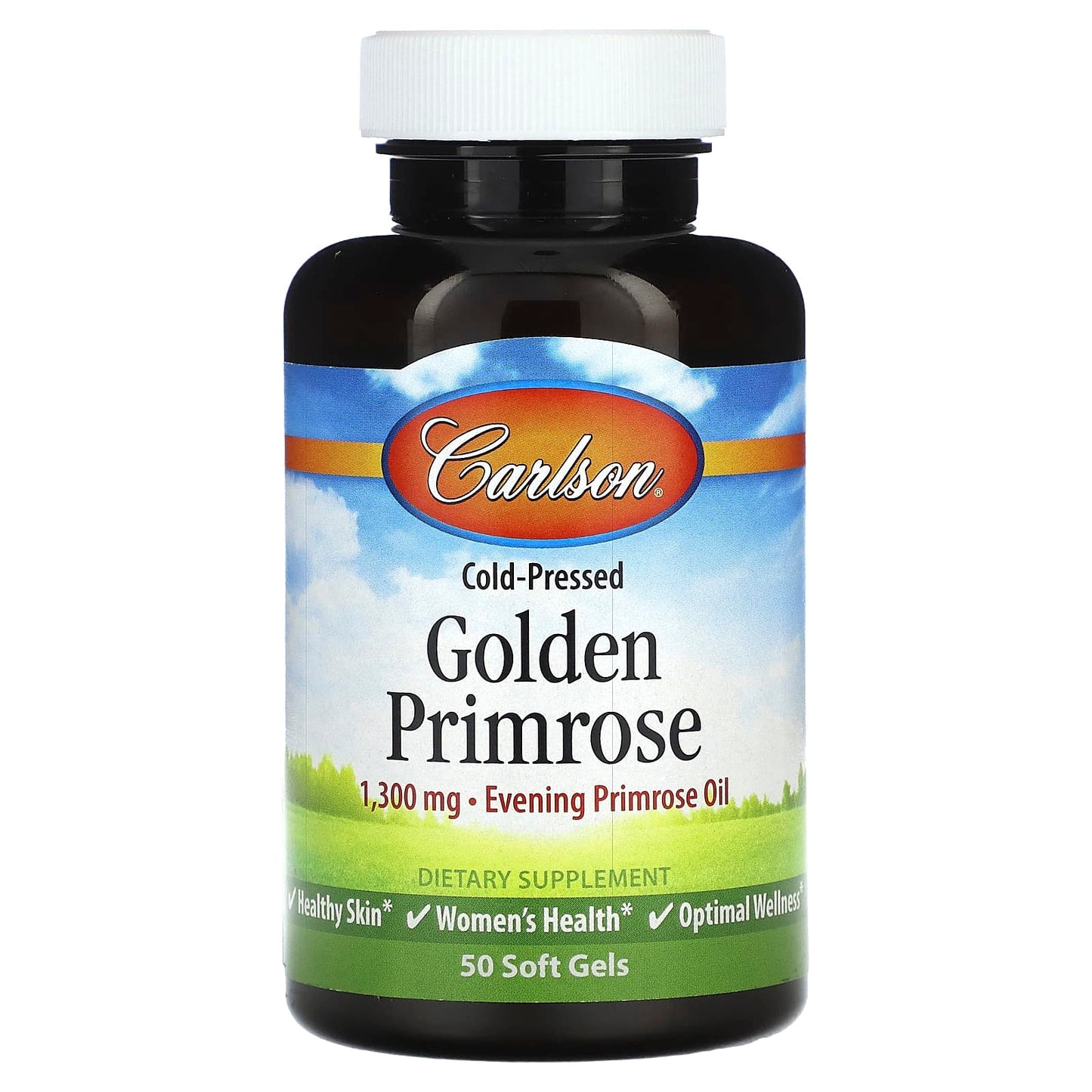 Carlson Labs, Golden Primrose, 50 Softgels - 088395088001 | Hilife Vitamins