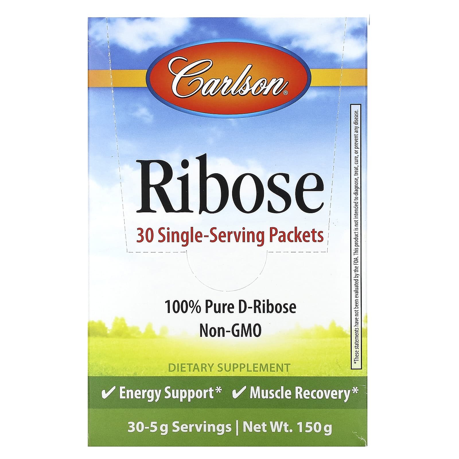 Carlson Labs, RIBOSE, 30 Packets UPC 088395088247 | HiLife Vitamins