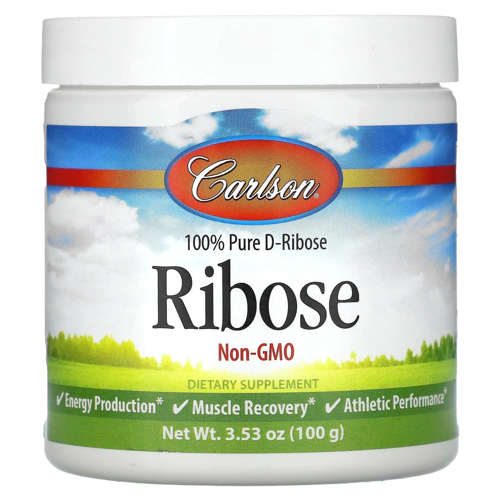 Carlson Labs, Ribose Powder 100 Gr., 1 Bottle UPC 088395088254 | HiLife Vitamins