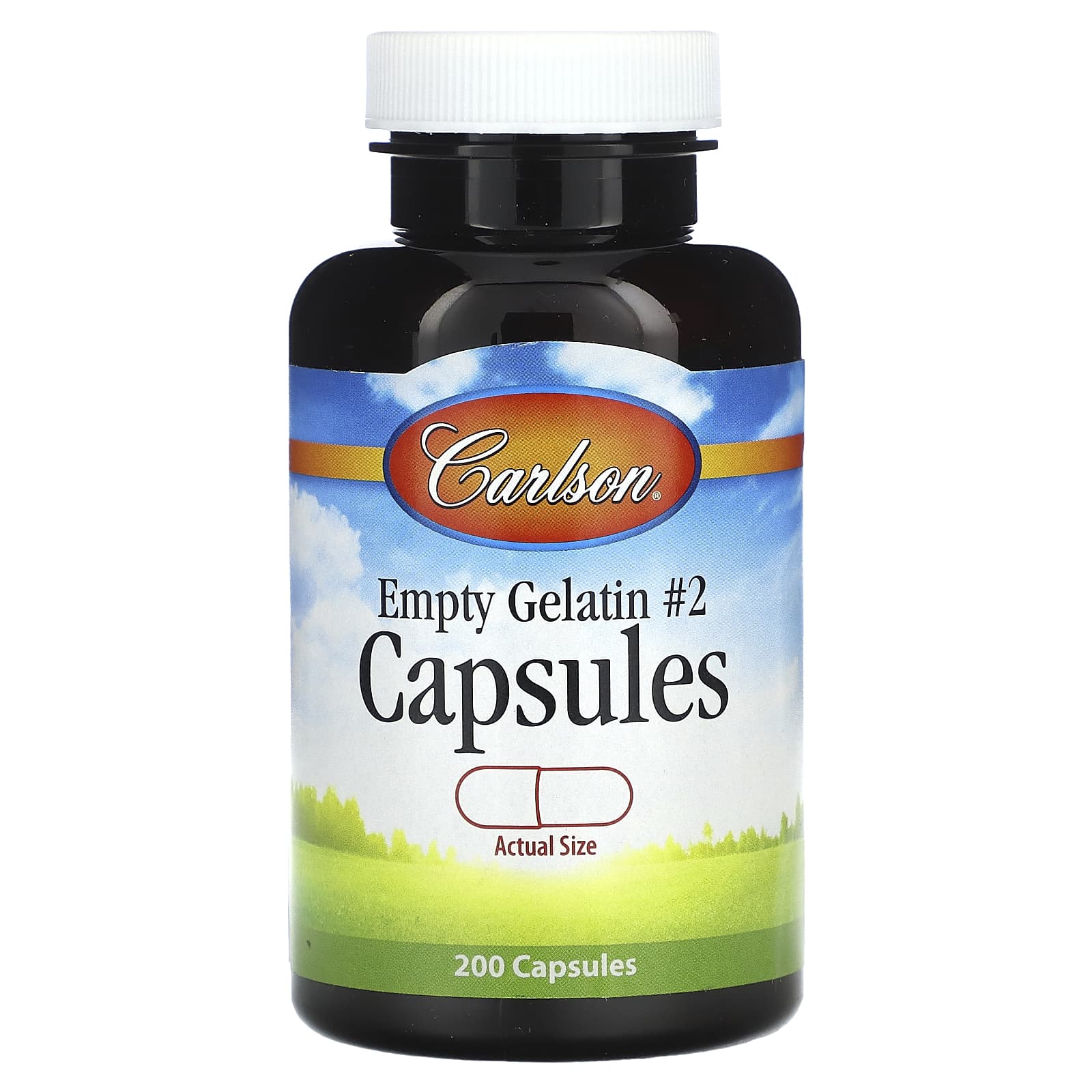 Carlson Labs, Small #2 Empty, 200 Capsules UPC 088395094163 | HiLife Vitamins