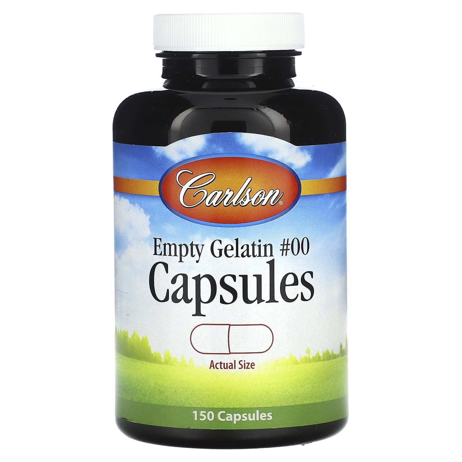 Carlson Labs, Large #00 Empty, 150 Capsules UPC 088395094224 | HiLife Vitamins