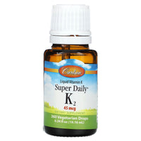 Carlson Labs, Super Daily K-2 Drops, .34 Fl. Oz UPC 088395103001 | HiLife Vitamins