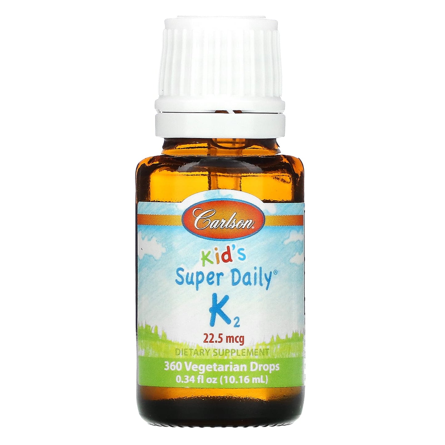 Carlson Labs, Super Daily K-2 Drops For Kids, 360 drops