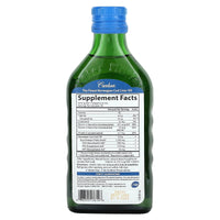 Carlson Labs, Cod Liver Oil Natural Fruit Splash, 250 Liquid UPC 088395136108 | HiLife Vitamins