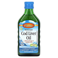 Carlson Labs, Cod Liver Oil Natural Fruit Splash, 250 Liquid UPC 088395136108 | HiLife Vitamins