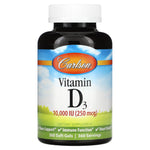 Carlson Labs, D3 10000IU, 360 Softgels UPC 088395142307 | HiLife Vitamins